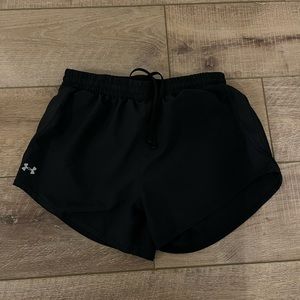 black Under Armor shorts with lining